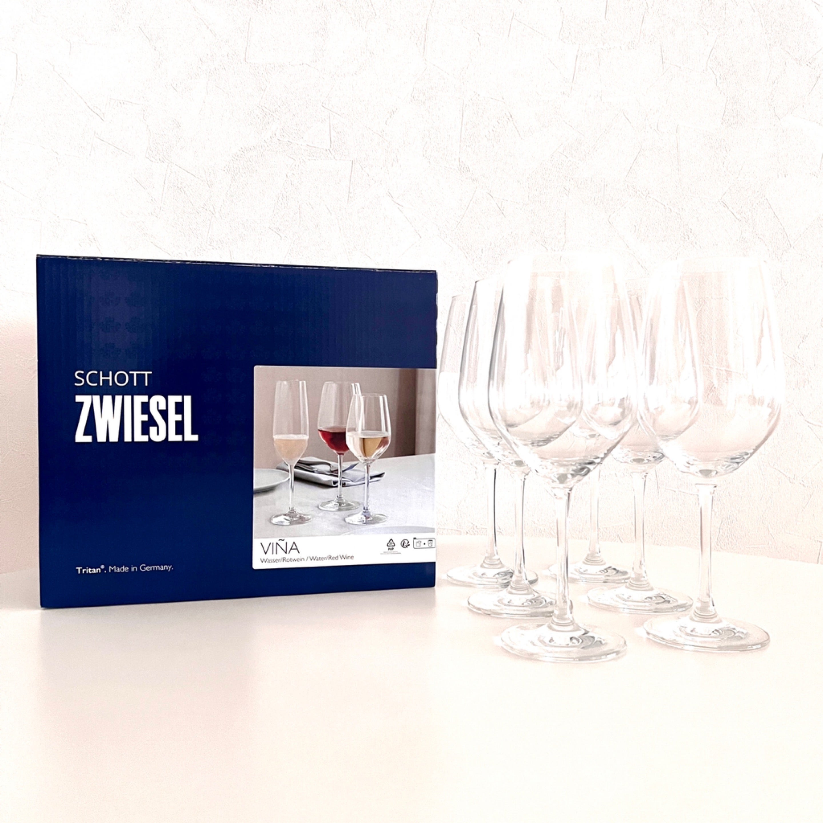 ショット・ツヴィーゼル　ヴィーニャ　ウォーターゴブレット　グラス　504cc (110459)　×6脚　1470 フォルテ（ヴィーニャ） ⁄ ウォーター ・ ワイン 530ml（2個 ⁄ 4個